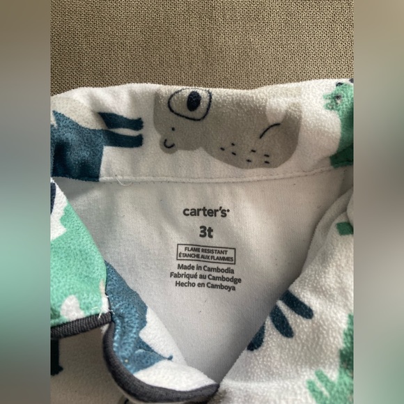 Carter’s Two Piece Fleece Pajamas Size 3T - Picture 2 of 7
